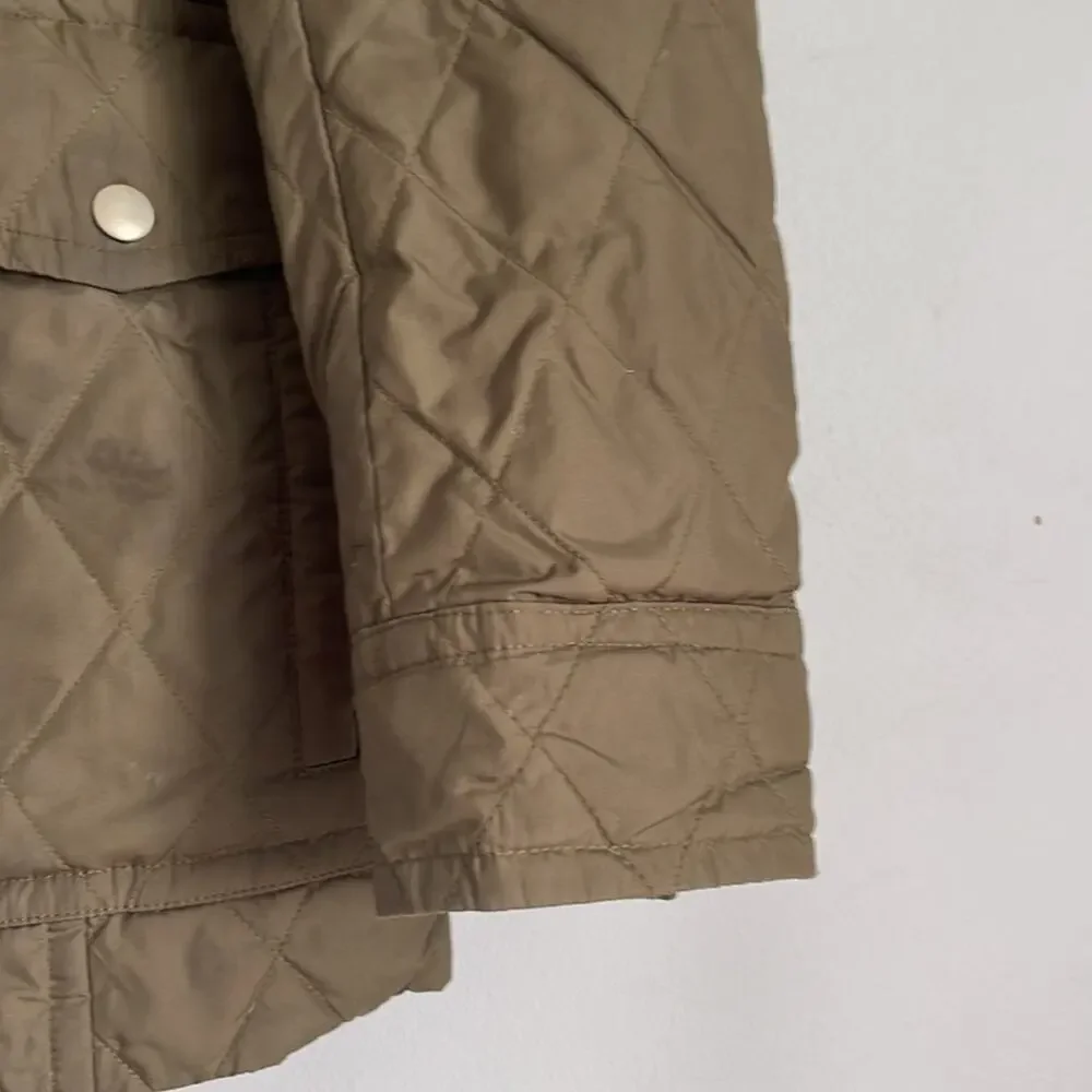 J. Crew quilted rain resistant goose down filled light puffer field jacket sz S
